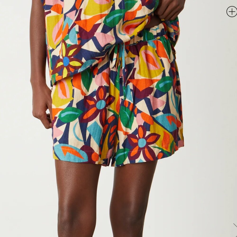 Josie Printed Linen Short